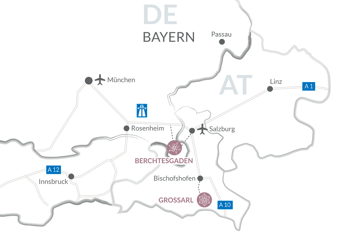 Lageplan Hotel Edelweiss